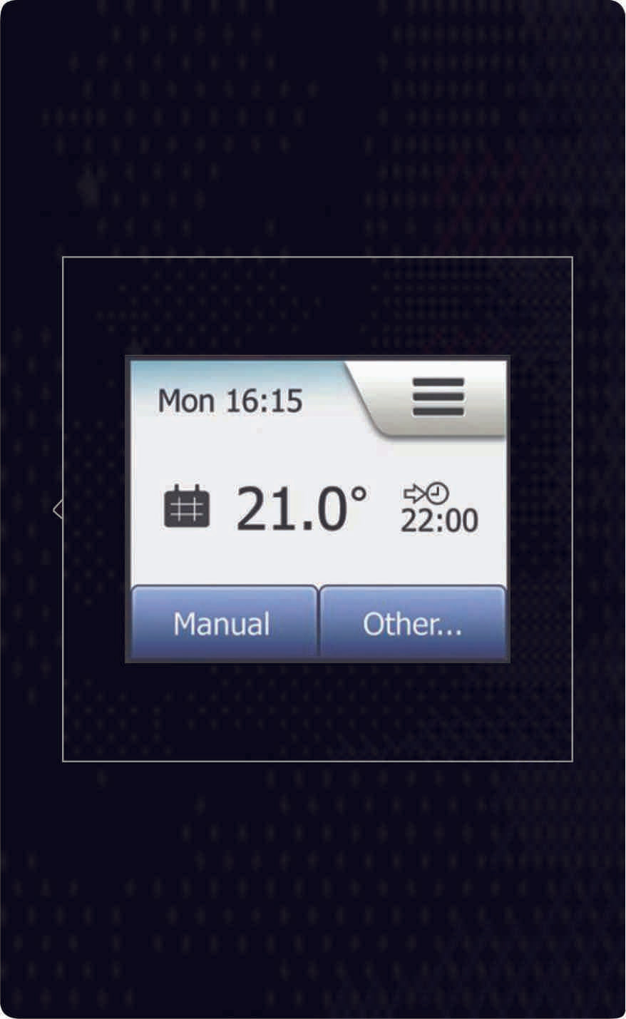 WI-Fi Luxury Touch Screen Programmable Duel sensor (Air/Floor) 2x4 Graphite "NO ISOLATOR"