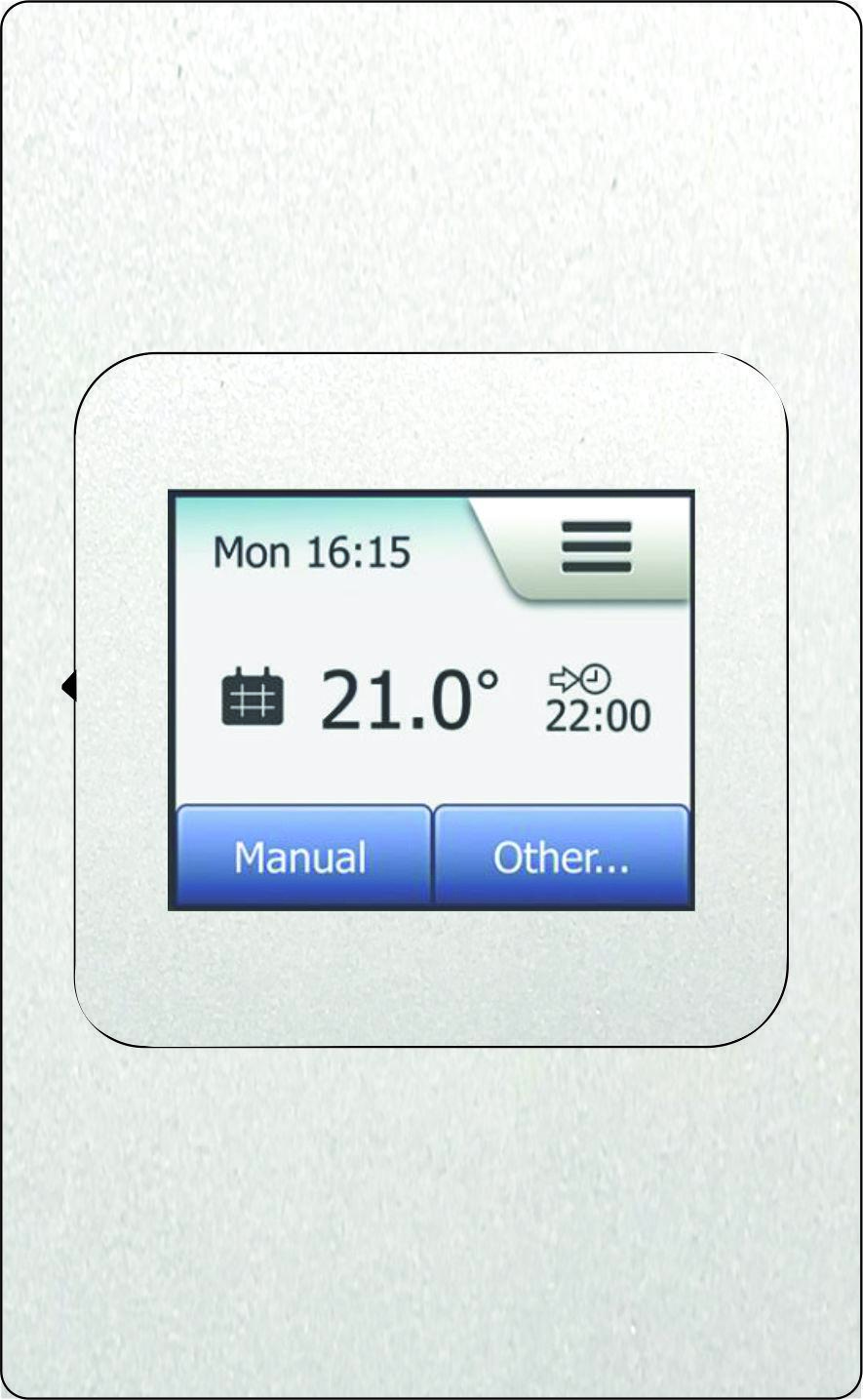 Luxury Touch Screen Programmable Duel sensor (Air/Floor) 2x4 Soft Alu "NO ISOLATOR"