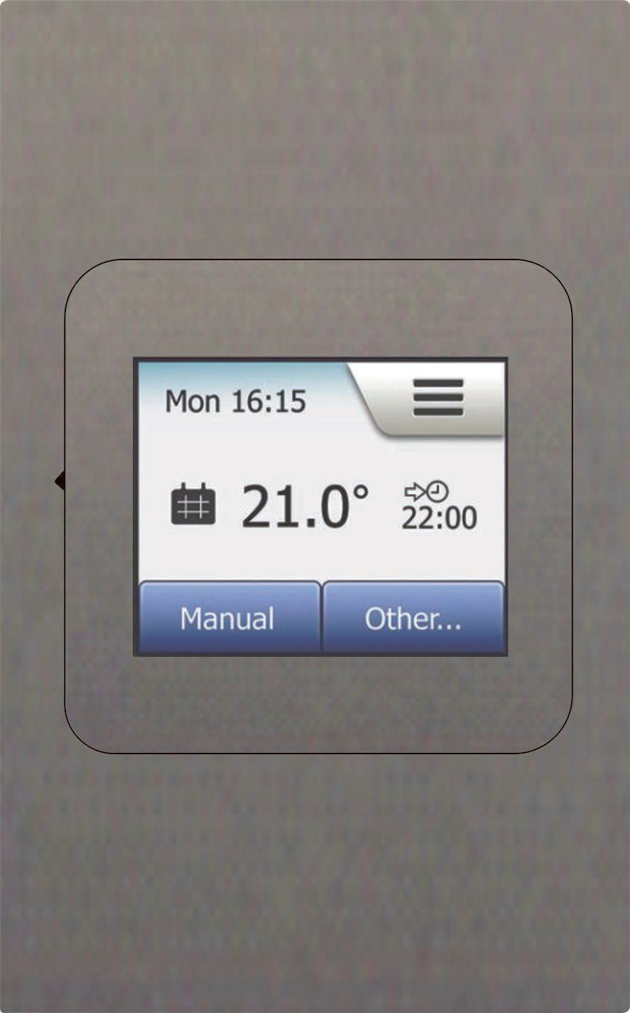 Luxury Touch Screen Programmable Duel sensor (Air/Floor) 2x4 Magnesium